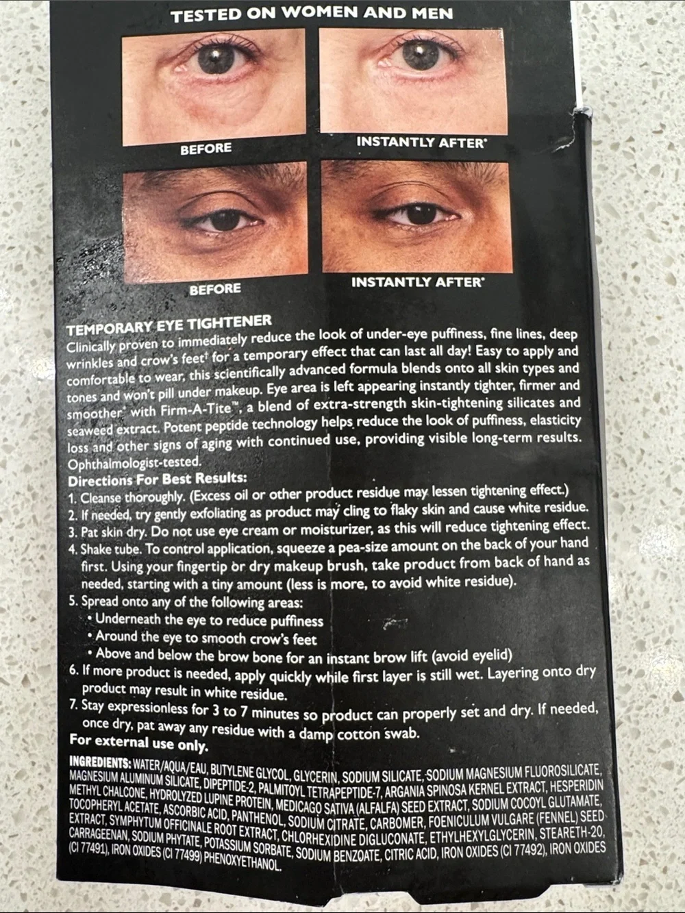 Peter Thomas Roth Eye Tightener - Silver & White Packaging
